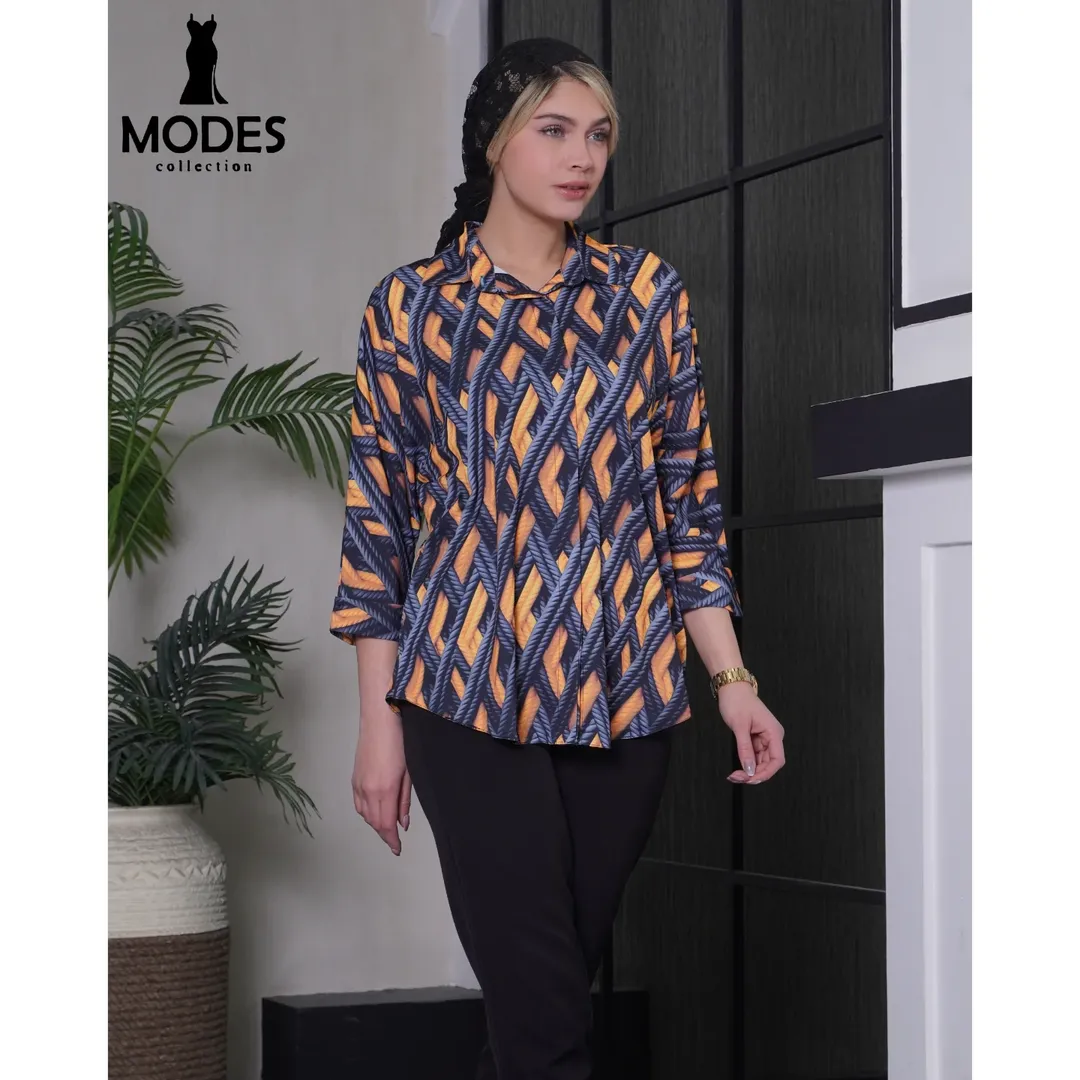 شومیز الیزه کیمونو مچ پاکتی طرح طنابی